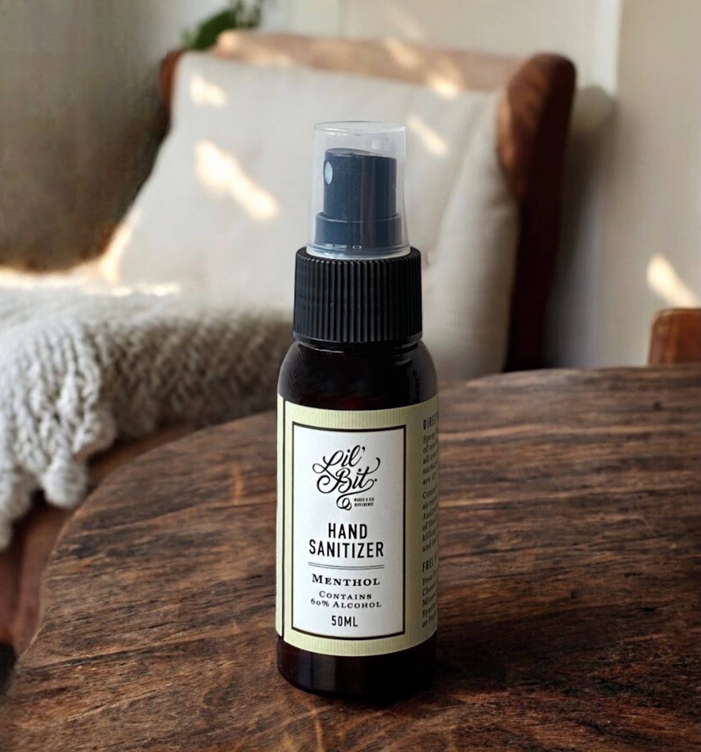 Menthol Hand Sanitising Spray 50ml - Organic