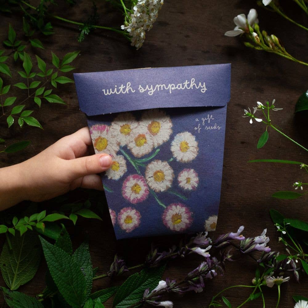With Sympathy Card Gift of Seeds