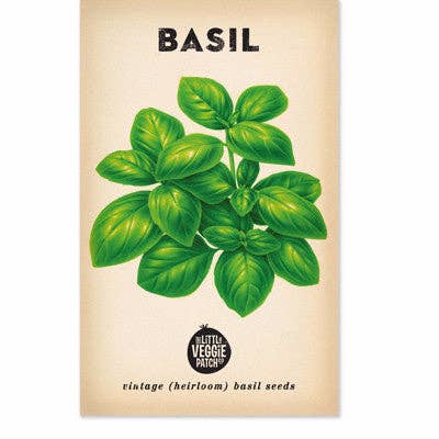 Basil 'Large Sweet Genova' Heirloom Seeds: Basil