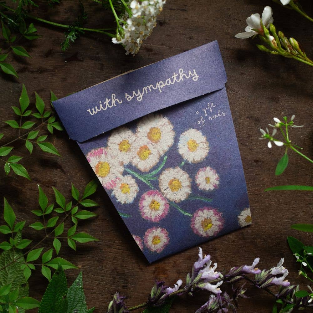 With Sympathy Card Gift of Seeds