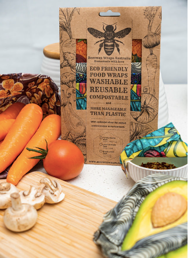 Beewax Wraps. Family Starter Pack in  Flora & Fauna