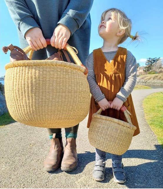 Natural Round basket: Medium