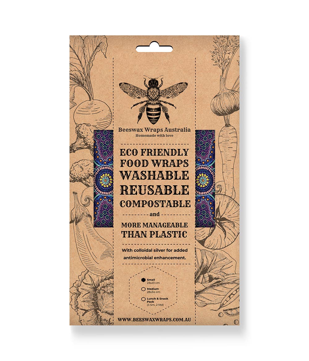 Beeswax Wrap.Small Single in Flora & Fauna