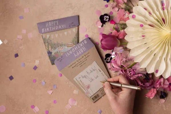 Happy Birthday Card Picnic Gift of Seeds