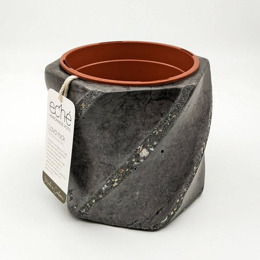 Lava Rock Swirl Pot