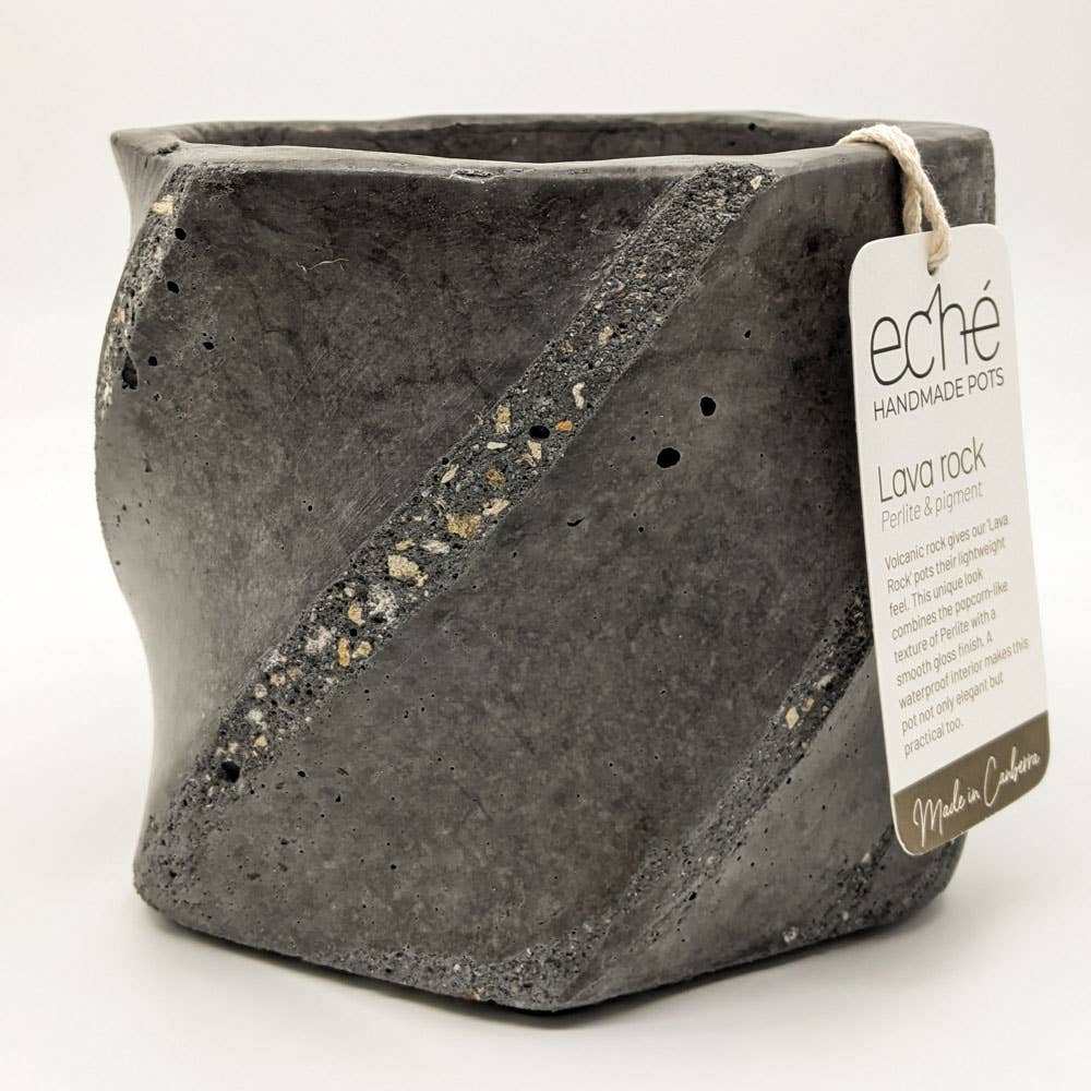 Lava Rock Swirl Pot