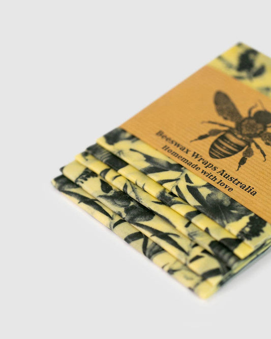 Beeswax Wraps Lunch & Snack in Flora & Fauna